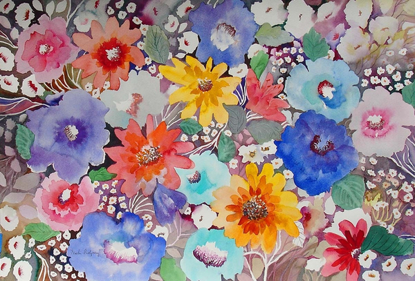 floral quilt from Neela Pushparaj