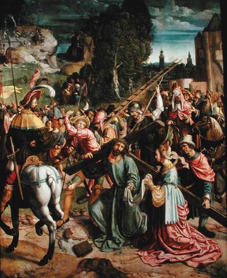 On the Road to Calvary from Netherlandish School