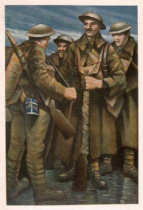 A Group of Soldiers, from British Artists at the Front, Continuation of The Western Front