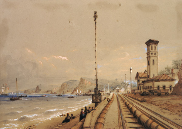 View of the Atmospheric Railway at Dawlish from Nicholas Condy