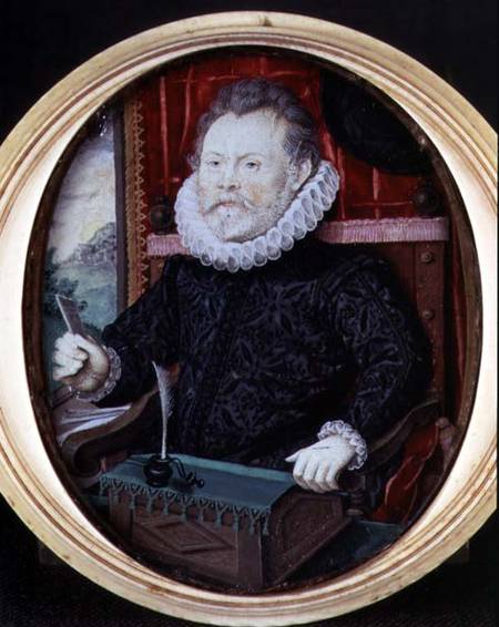 Portrait of William Hawtrey from Nicholas Hilliard