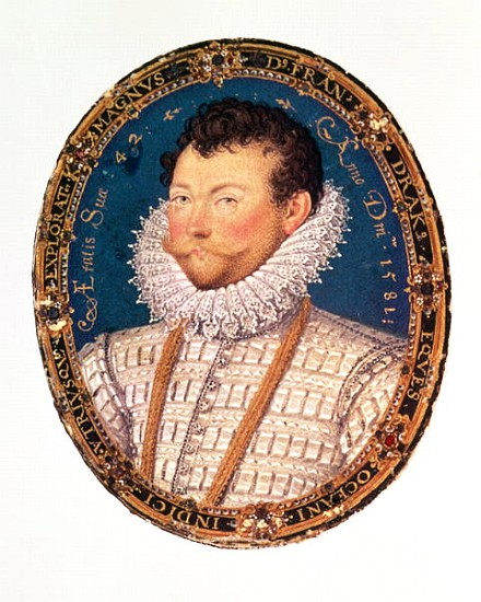 Sir Francis Drake from Nicholas Hilliard