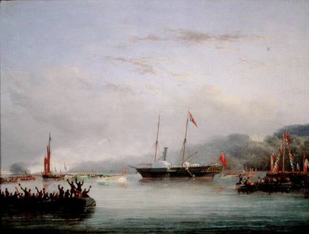 The First Victoria And Albert Yacht off Plymouth from Nicholas Matthews Condy