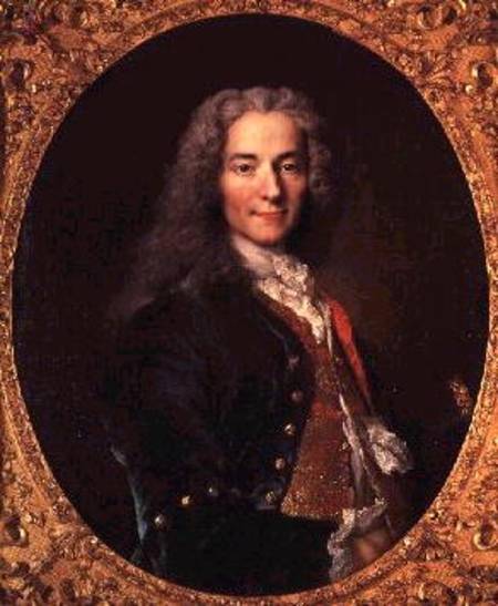 Portrait of Voltaire (1694-1778) aged 23 from Nicolas de Largilliere