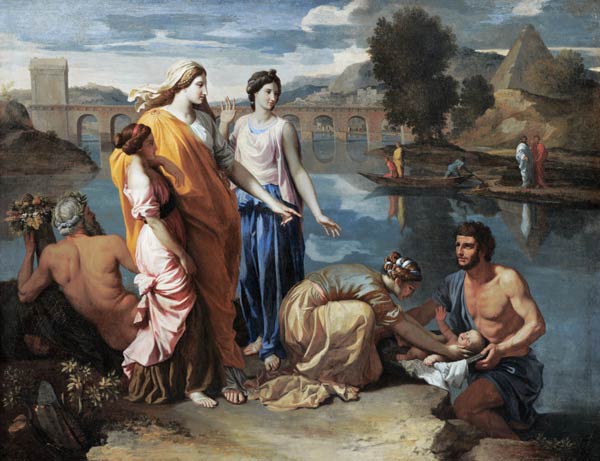 The Auffindung of the Moses boy from Nicolas Poussin