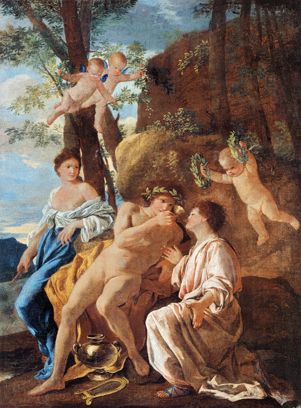 Inspiration d.Anakreon from Nicolas Poussin