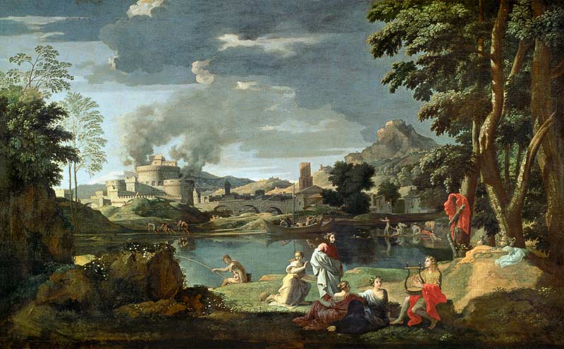 Orpheus and Eurydike from Nicolas Poussin