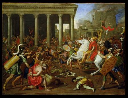 The Destruction of the Temples in Jerusalem by Titus from Nicolas Poussin