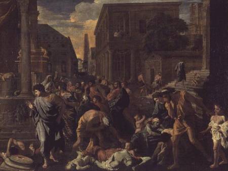 The Plague of Ashdod, or The Philistines Struck by the Plague from Nicolas Poussin
