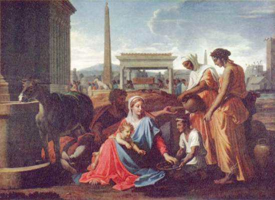 Be quiet on the flight to Egypt from Nicolas Poussin