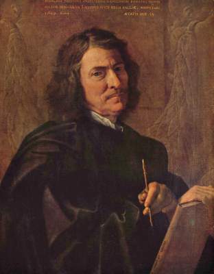 Self-portrait of the artist from Nicolas Poussin