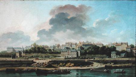 The Quay and Village of Passy in 1757 from Nicolas Raguenet