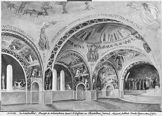 Set design for the church of Chatillon. from Nicolas Untersteller
