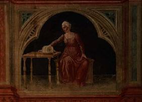Lady in Waiting, after Giotto