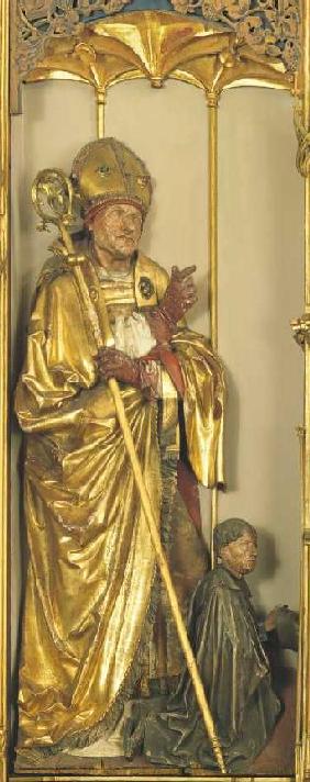 Isenheimer Altar, Detail: Hl. Augustinus.