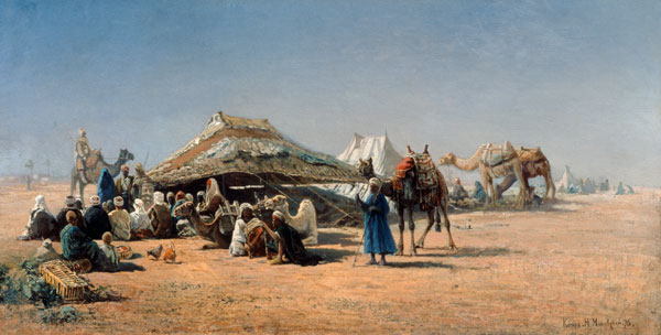 Beduinenlager vor Kairo from Nikolai Jegorowitsch Makowski