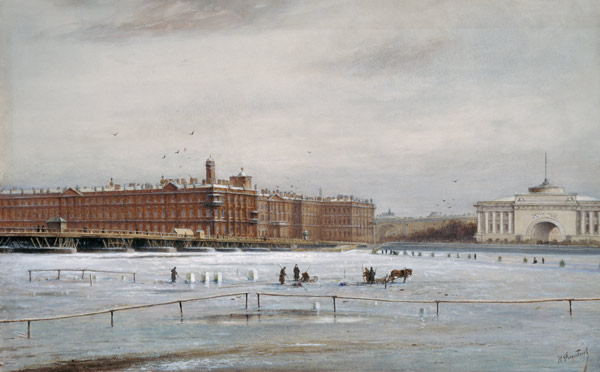 Opinion of the winter palace about this one froze St for Newa away (. Petersburg) from Nikolai Konstantinov. Bool