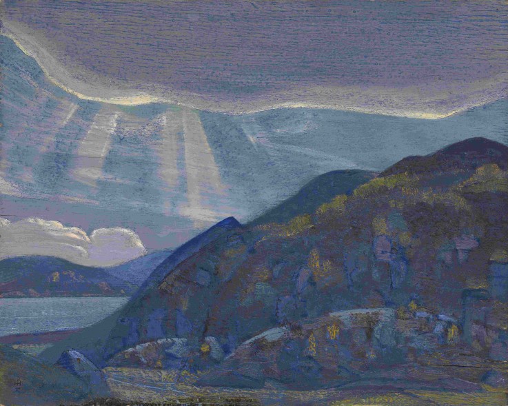 Rocks and Cliffs (from the series "Ladoga") from Nikolai Konstantinow. Roerich