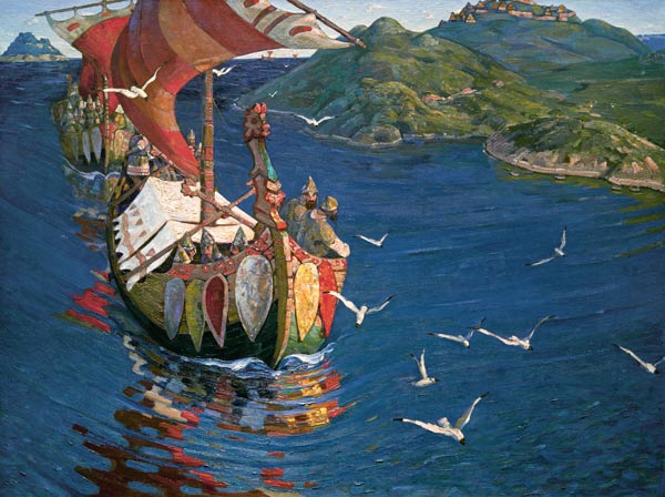 Varangians / overseas guests / by Roerich from Nikolai Konstantinow. Roerich