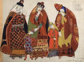 Costume design for the opera Prince Igor by A. Borodin