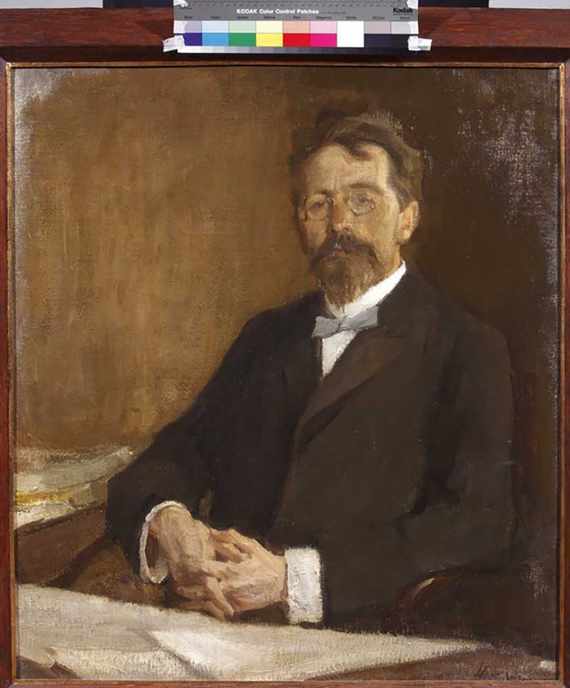 Portrait of the author Anton Chekhov (1860-1904) from Nikolai Pavlovich Ulyanov