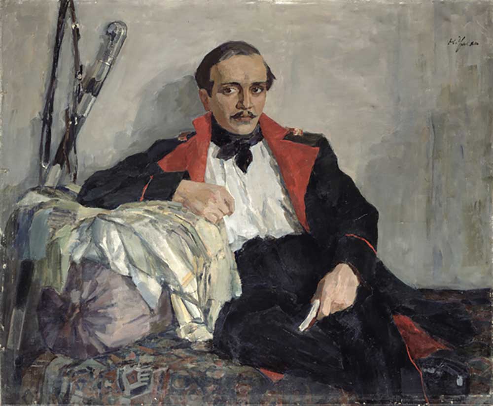 Portrait of Michail Lermontov (1814-1841) 1941 from Nikolai Pavlovich Ulyanov