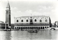 View of Palazzo Ducale and the Campanile of S. Marco (b/w photo)
