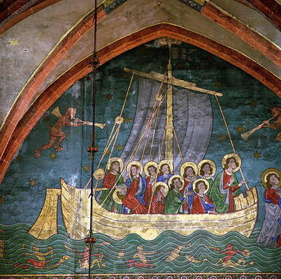 Peter's Ship: Storm on Lake Tiberias, after Giotto's 'Naviglia' (wall painting) detail of 106073 from 