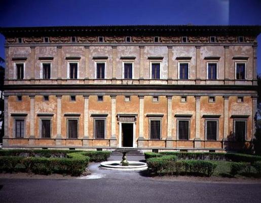 View of the facade, designed by Baldassarre Peruzzi (1481-1536) 1406 (photo) from 