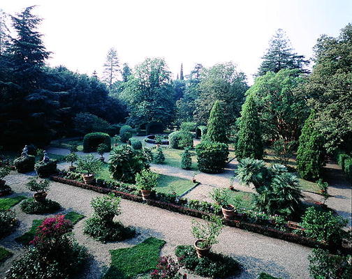 View of the Main Garden, Villa Medicea de Careggi (photo) from 