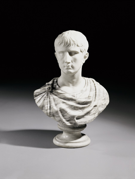 An Italian White And Breche Marble Bust Of Julius Caesar, Second Half 19th Century from 