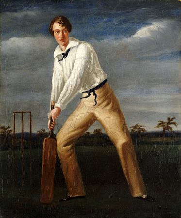 A Cricketer At The Crease from 