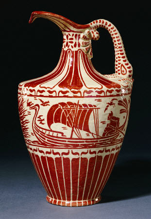 A Fine Maw And Co Pitcher Decorated by Walter Crane (1845-1915) from 