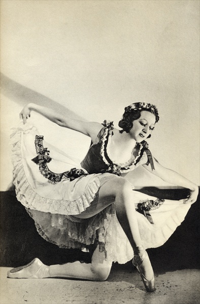 Aleksandra Dionisyevna Danilova, from ''Footnotes to the Ballet'', published 1938 (b/w photo)  from 