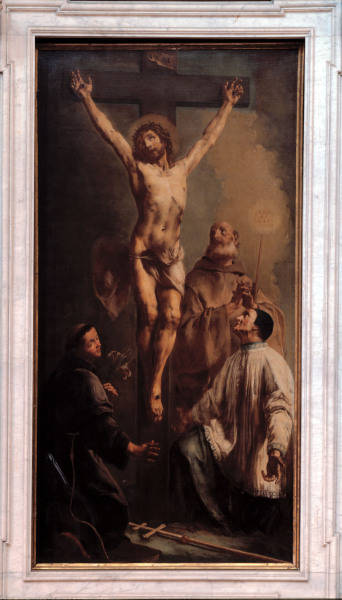 A. Marinetti, Jesus sur la Croix+ saints from 