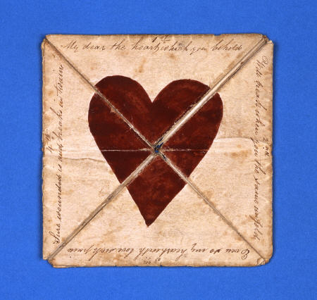 An Early Hand-Made Puzzle Purse Valentine, Circa 1790 from 