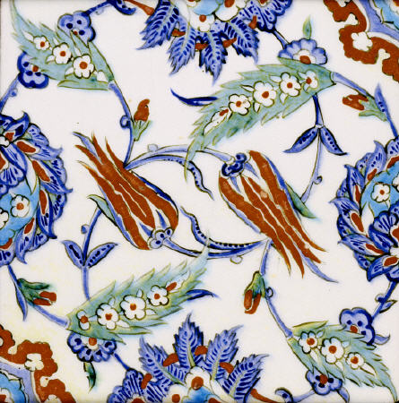 An Iznik Pottery Tile, C from 