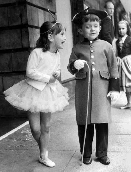 Anna and Anthony the children of Princess Lee Radziwill sister of JackieKennedy here before theatre  from 