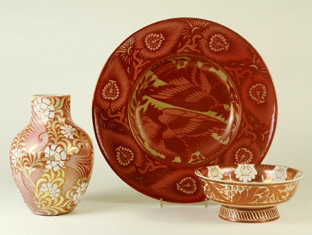 A Selection  Of Pottery Designed By William De Morgan (1839-1917) from 