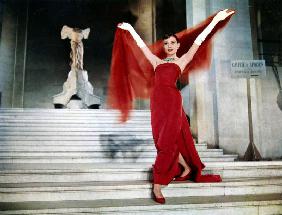 Audrey Hepburn on the Steps of the Louvre, in the film 'Funny Face'