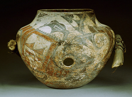 A Zuni Acoma Polychrome Fetish Bowl from 