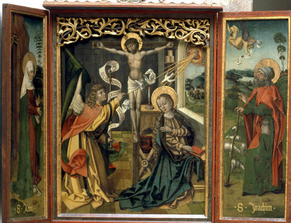 Barbian / Altar w.Annunciation.../ C15th from 