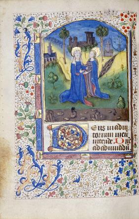 Book Of Hours, Use Of Troyes, In Latin With Calendar And Prayers In French