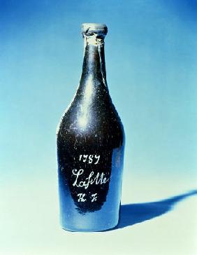 Bottle Of Thomas Jeffersons Chateau Lafitte (Sic) 1787