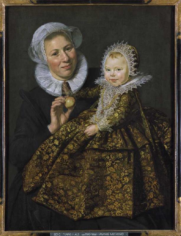 Catharina Hooft mit ihrer Amme (Die Amme mit dem Kind) from 