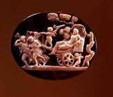 Cameo of Dionysus on a chariot pulled by Pysche, 1st century BC (onyx and sardonyx)