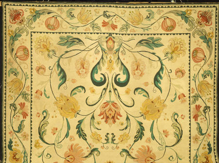 Detail From A Large Portuguese Needlework Carpet from 