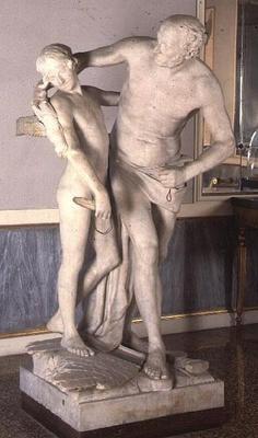 Daedalus and Icarus by Antonio Canova (1757-1822) (stone)