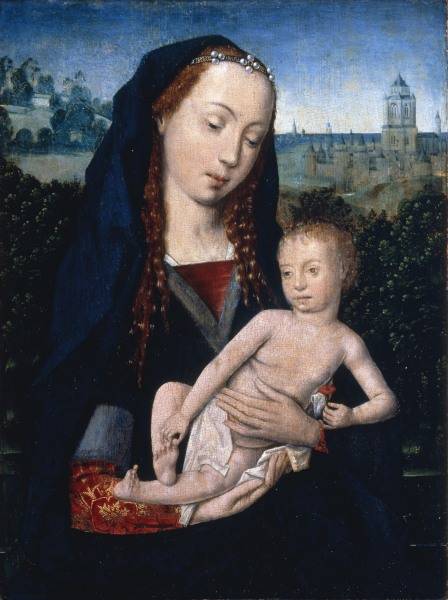 Mary with Child / Flem.Paint./ C15th from 