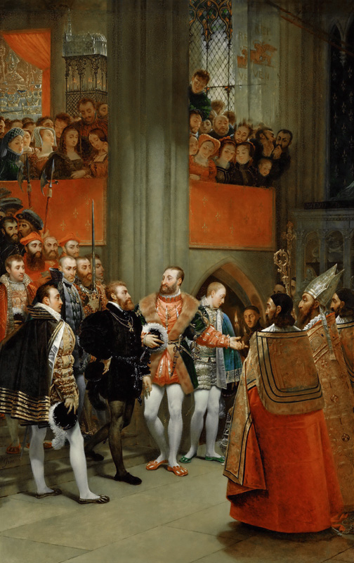 Francis I and Charles V in St.-Denis from 